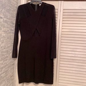 Sheer Sleeve Cut Out Dress